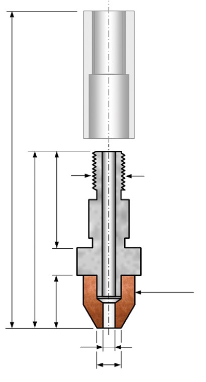 2151-CT Conical Tool with Shank 2102 
