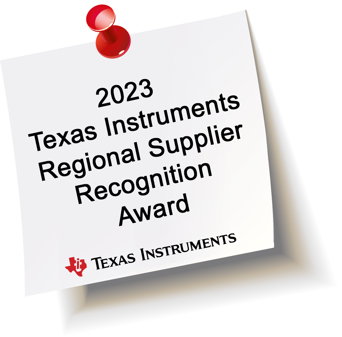 Texas Instruments Supplier Award